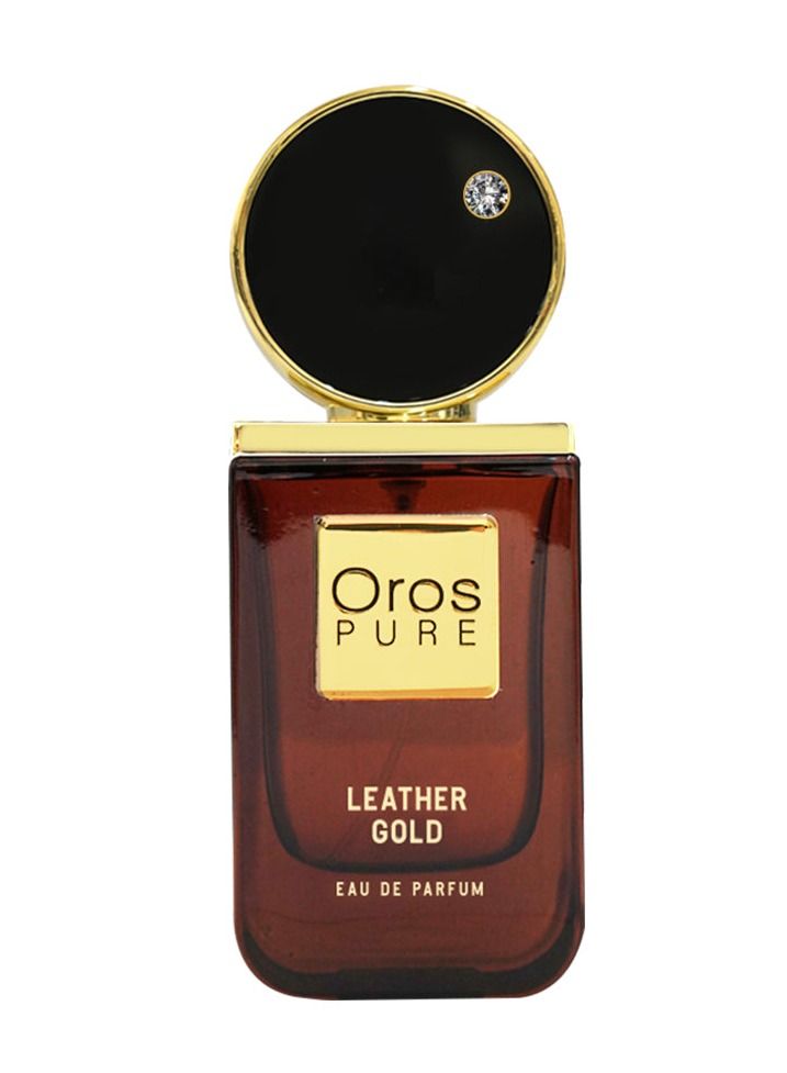 Luxury Perfumes Oros Pure Leather Gold EDP 100ML, Perfume for Men