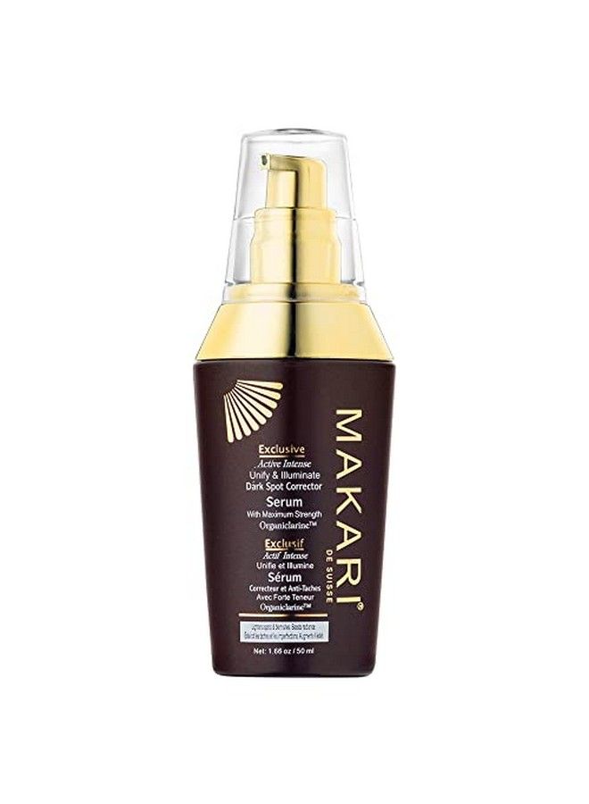 Exclusive Active Intense Unify & Illuminate Dark Spot Corrector Serum (17 Oz) ; Lightweight Gelcream Treatment For Dark Spots Sunburn & Dark Knuckles ; Brightening Booster With Organiclarine
