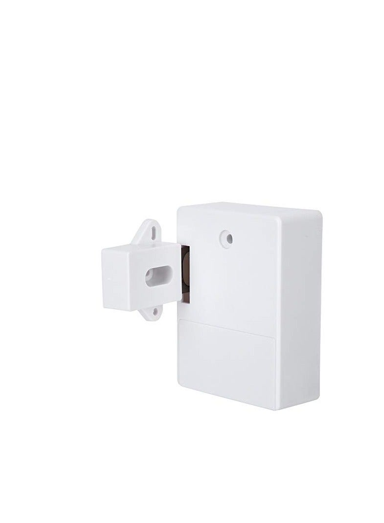 Smart Cabinet Lock, Electronic RFID Card Cabinet Lock, Hidden DIY RFID Lock Opening, for Wardrobe, Sauna, Libraries, Factories and Offices Locker (White)