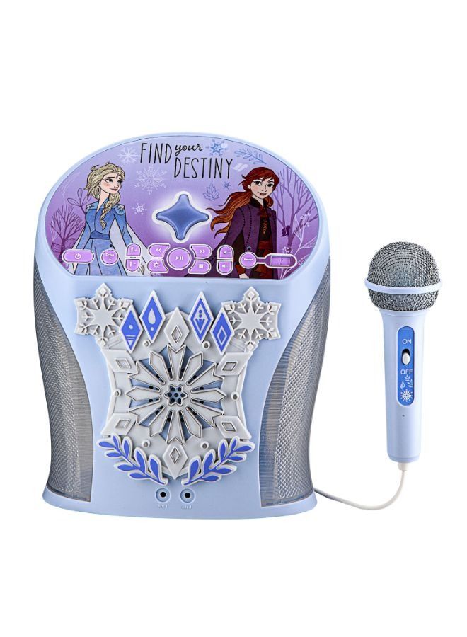 KIDdesigns Disney Frozen Bluetooth Karaoke Machine with Microphone