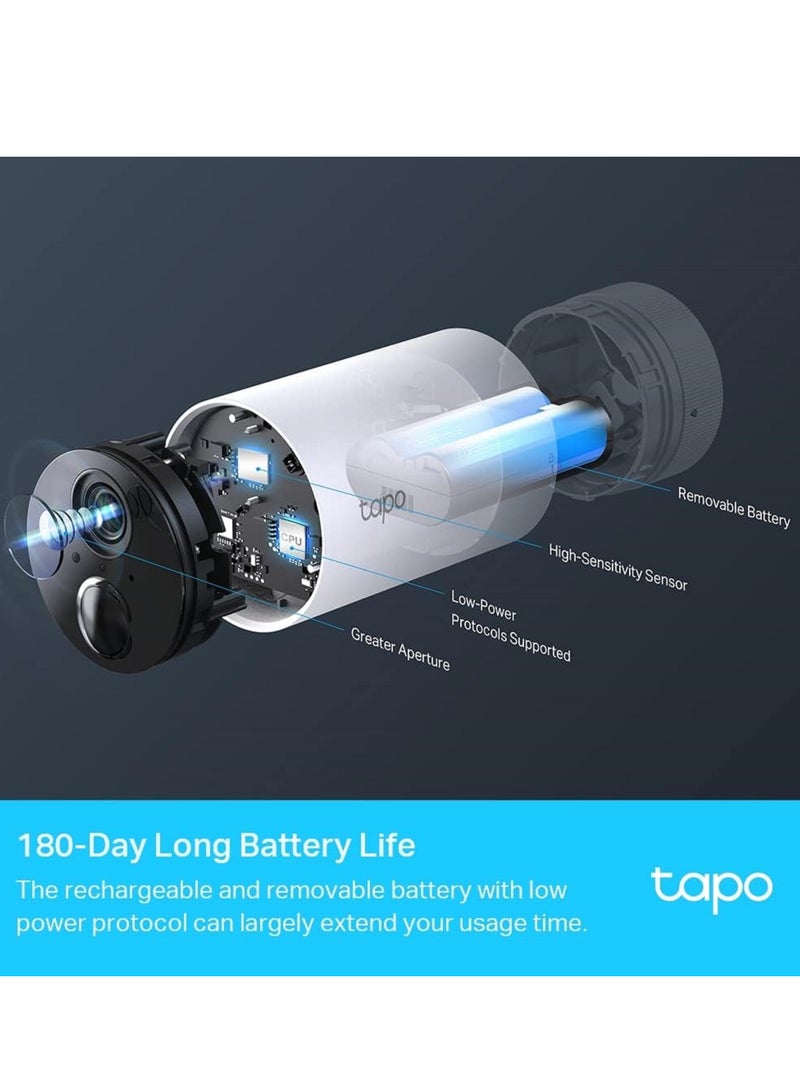 Tapo C400S2 Smart Wire-Free Security Camera System 2-Pieces Set, 1080P Full HD, Smart AI Detection And Notification, Sound Alarm, Two-Way Audio, Water And Dust Resistant