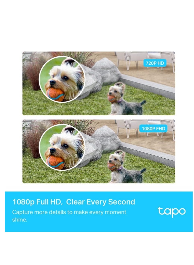 Tapo C400S2 Smart Wire-Free Security Camera System 2-Pieces Set, 1080P Full HD, Smart AI Detection And Notification, Sound Alarm, Two-Way Audio, Water And Dust Resistant