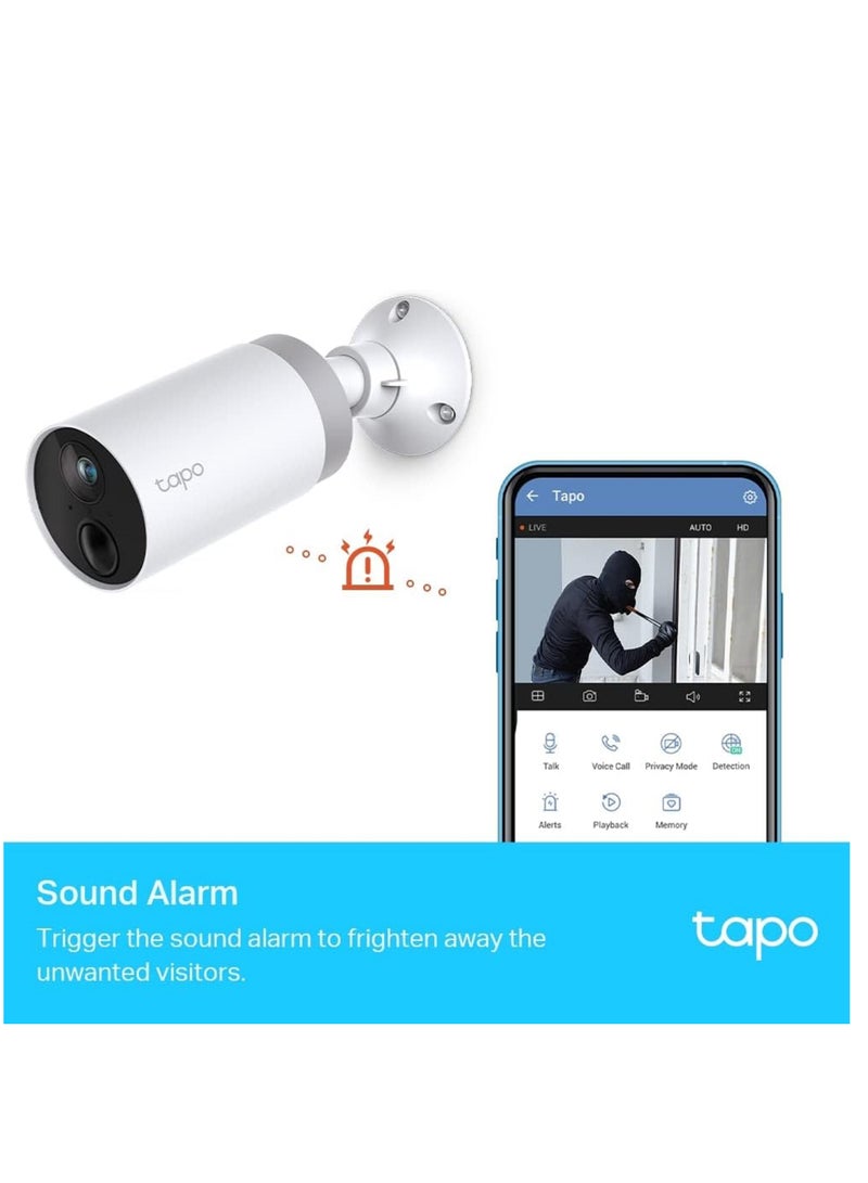 Tapo C400S2 Smart Wire-Free Security Camera System 2-Pieces Set, 1080P Full HD, Smart AI Detection And Notification, Sound Alarm, Two-Way Audio, Water And Dust Resistant