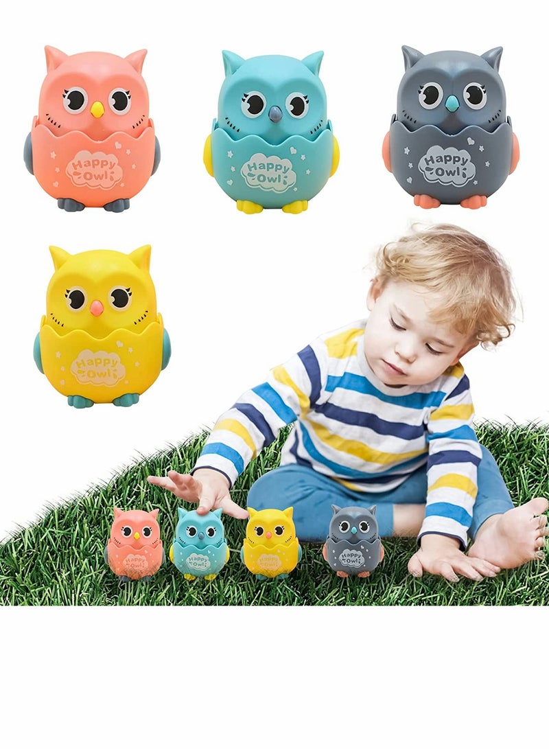 Toy Cars, Press and Go Toy Car, Owl Toy, Baby Car Toys, for 1 2 3-Year-Old Boys Birthday Gift Toy Animal Car