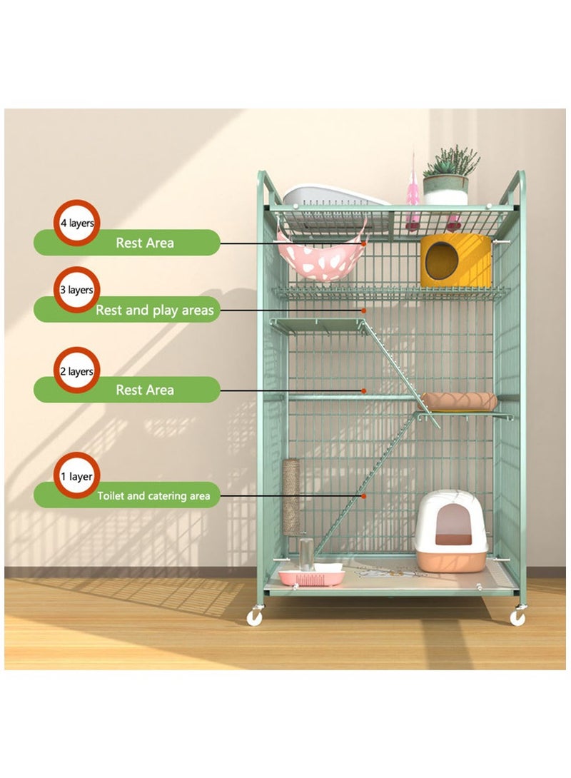 90*55*156cm Cat carrier 4-story oversized free space cat cage cat house cat house cat house cat litter cat climbing frame