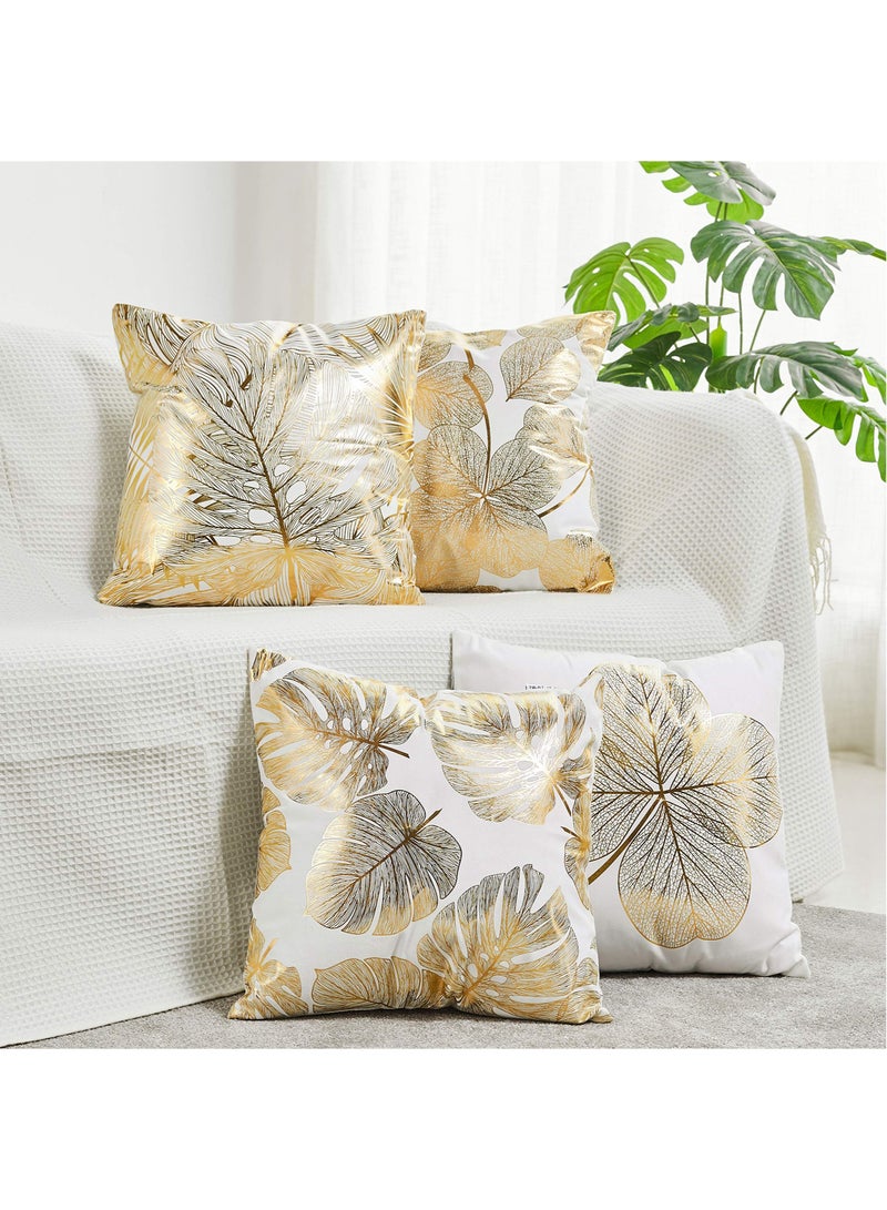 Pillow Covers Set of 4, Modern Sofa Throw Pillow Cover, Decorative Outdoor Pillow Case for Couch Bed Car Home Sofa Couch Decoration