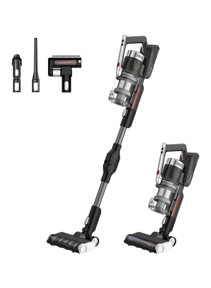 Cordless Stick Vacuum Cleaner with Powerful BLDC Motor for High Suction Power, 70 Minutes Run Time, Light Weight, One Button Flexible Bend, Motorized Brush for Hard Floor & Carpets 450 W P7Flex Black