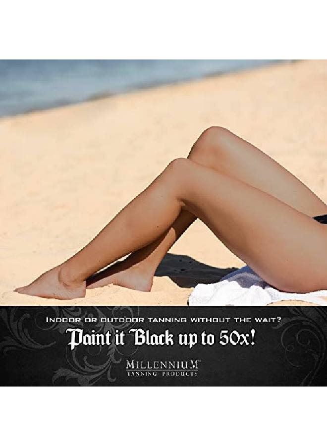 Lot Of 2 Millennium Paint It Black 50X Bronzer Indoor Dark Lotion Tanning Bed By Millennium Tanning Products