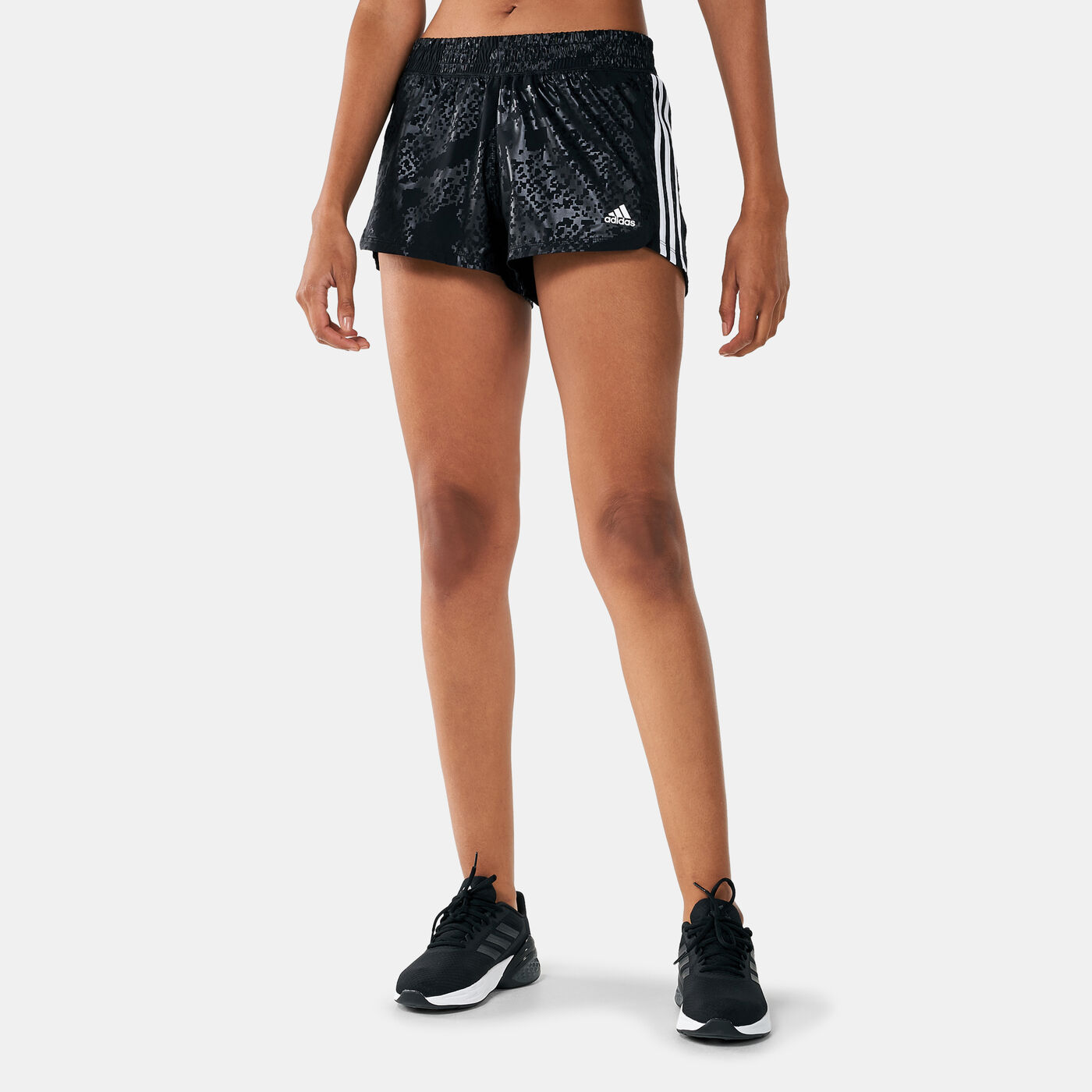 Women's Pacer 3-Stripes Woven Camo Shorts