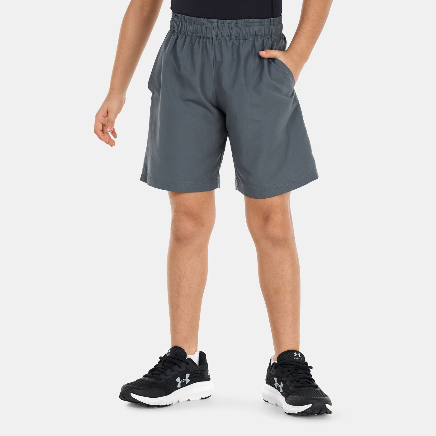 Kids' UA Woven Graphic Shorts