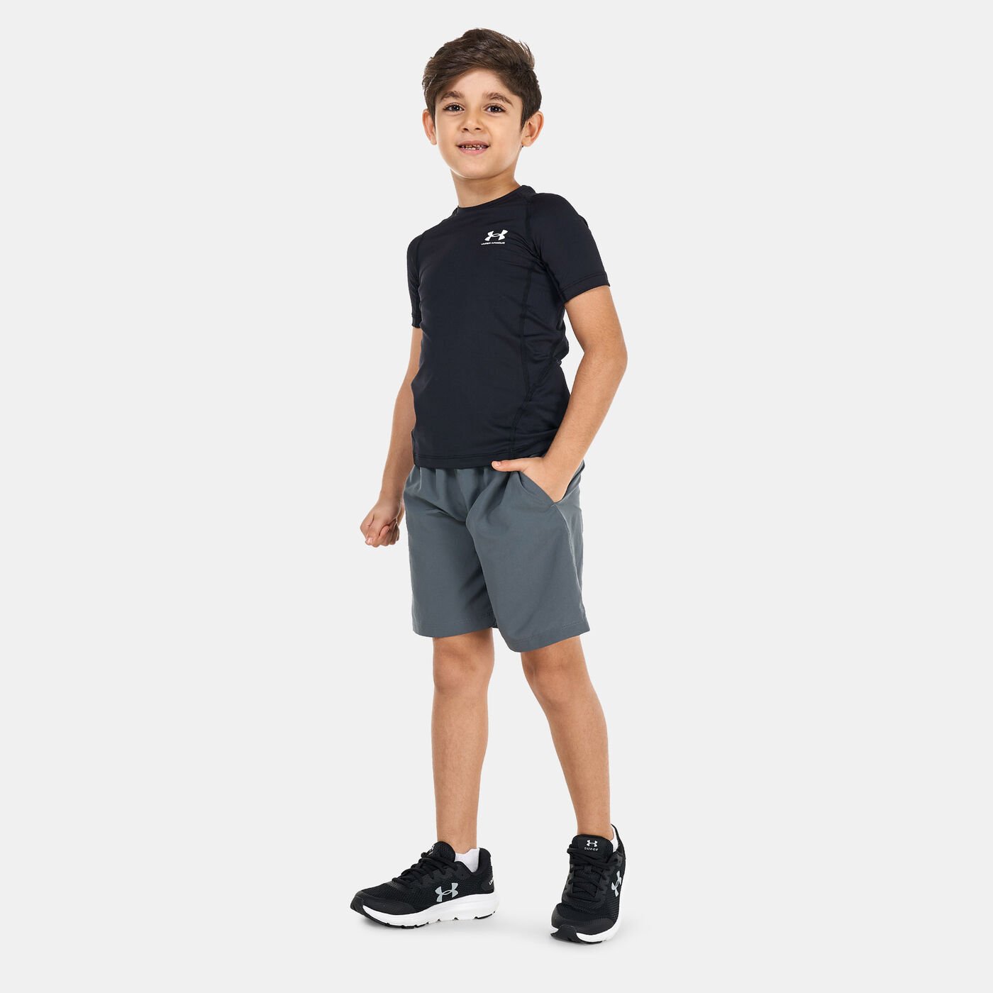 Kids' UA Woven Graphic Shorts