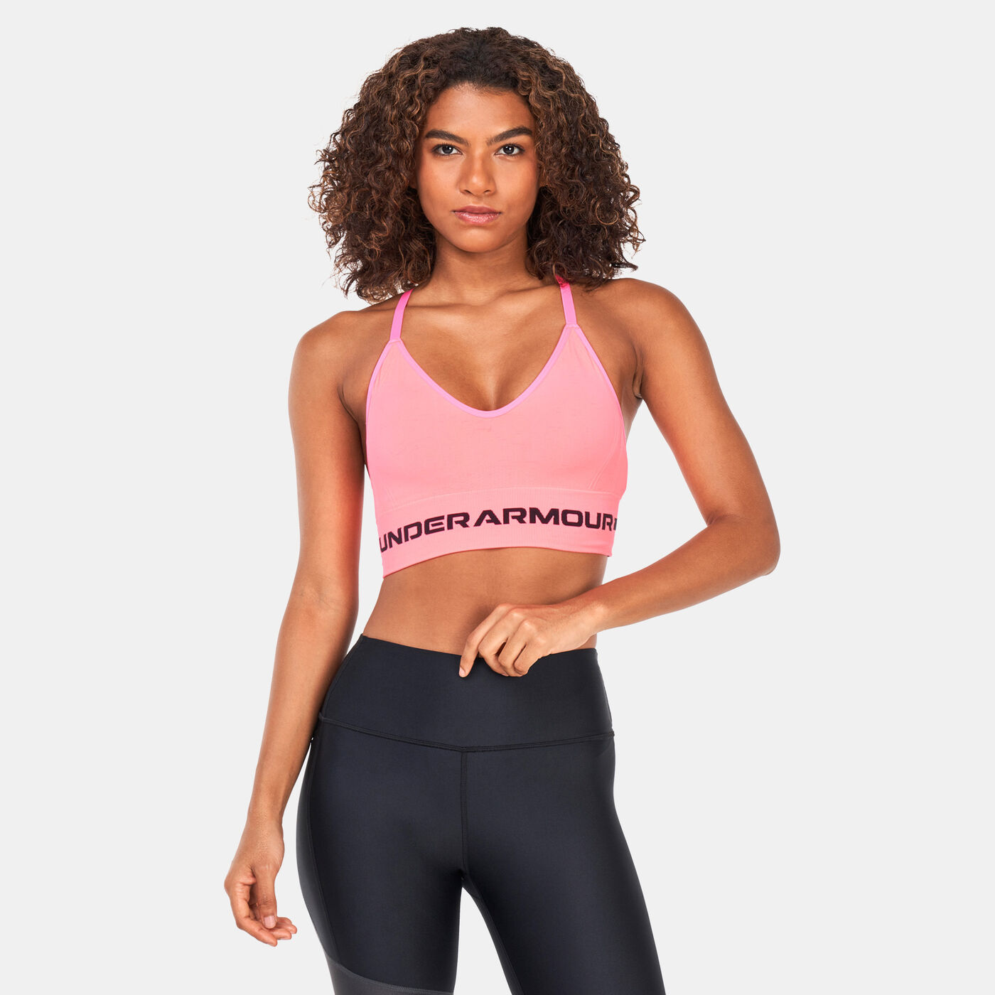 Women's Seamless Long Heather Sports Bra