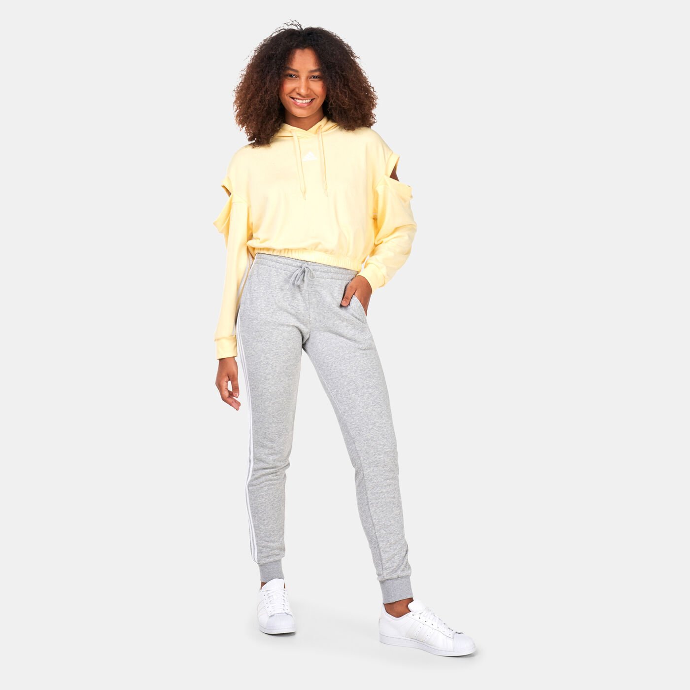 Women's Hyperglam 3-Stripes with Cutout Detail Hoodie