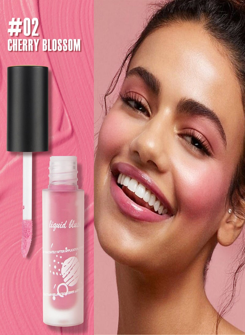 Liquid Blush Matte  3PCS Girl Soft Matte Cream Blush Liquid Blush Cream Blush Makeup Lightweight Long Lasting Waterproof Natural-Looking Advanced Hazy Feeling Natural-Looking Smooth