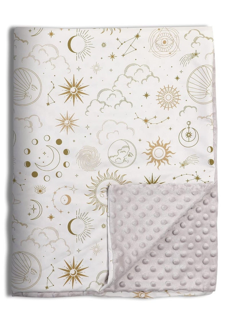 Baby Blankets Unisex Newborn, Super Soft Comfy Blankets, for Toddler Nursery Bed Stroller Crib Shower Gifts 30 x 40 Inch