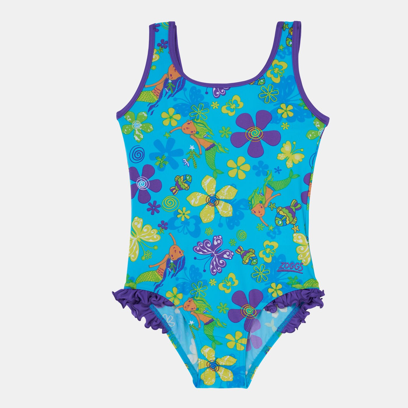 Kids' Mermaid Flower Scoopback Swimsuit