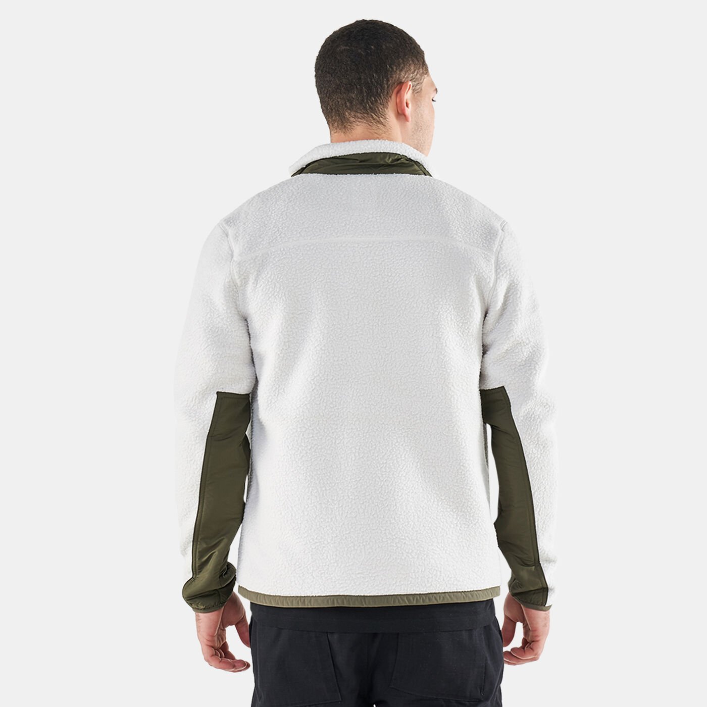 Men's Mix Media Sherpa Fleece Jacket