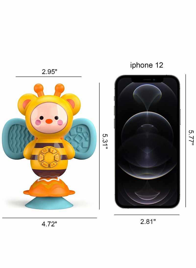 Yellow Bee Toy with Music and LED Lights Infant Light Up Toys