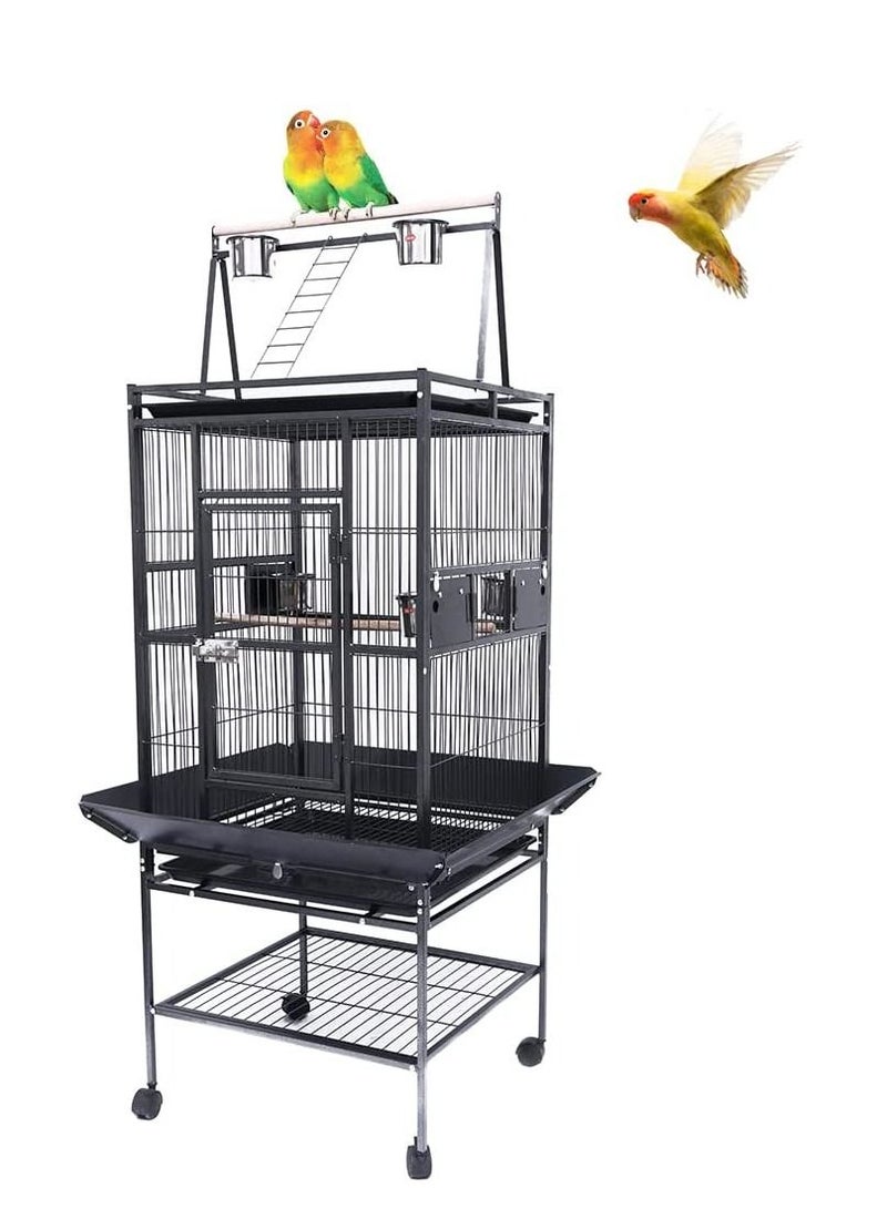 Neostyle Bird Cage Large With Play Top and Rolling Stand