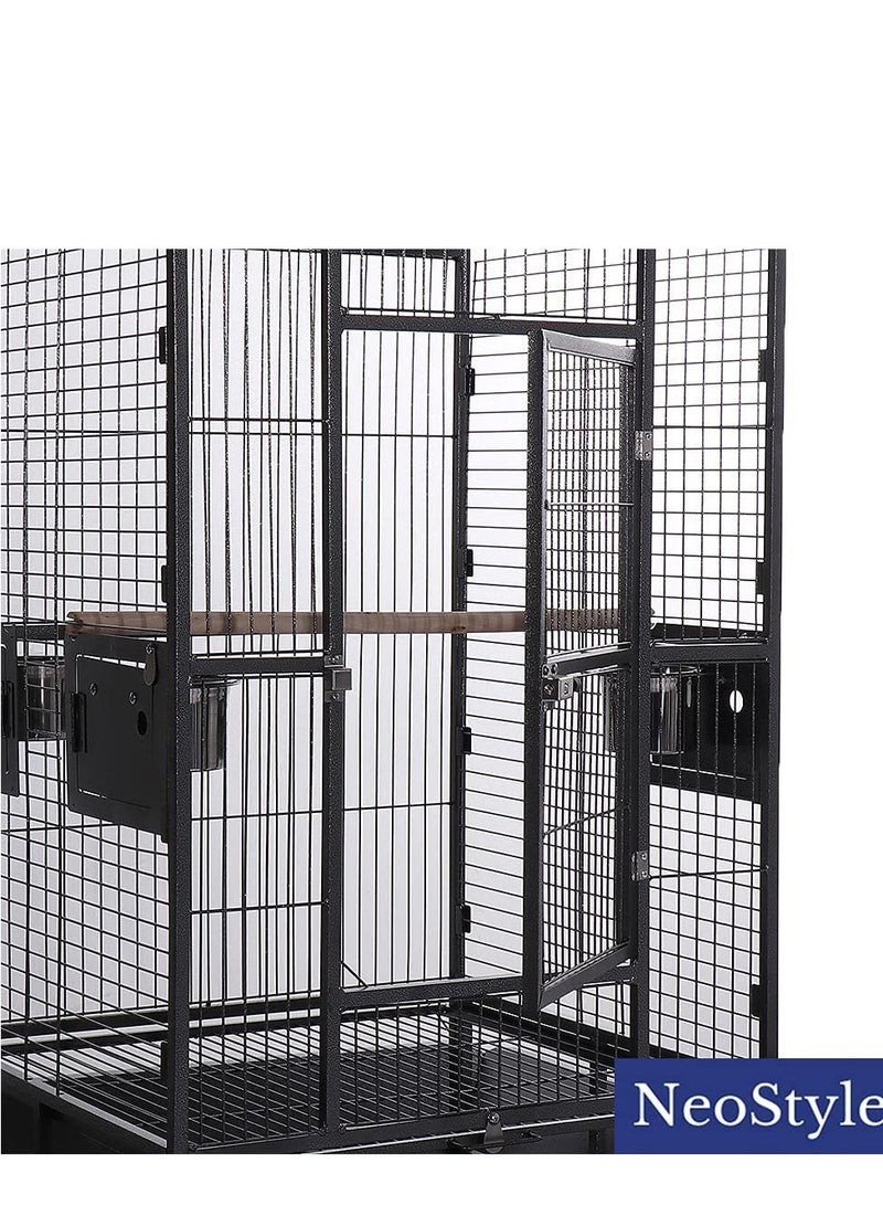 Neostyle Bird Cage Large With Play Top and Rolling Stand