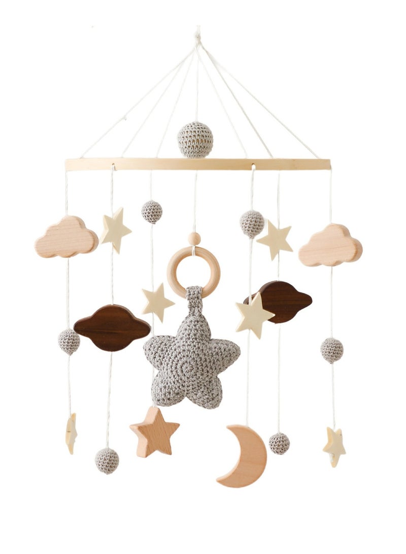 Baby Crib for Newborn boys and girls, Bed Decoration, Crib Ringing Bell, Crib Bell,Wooden Crib toy,Soothing emotions and assisting sleep