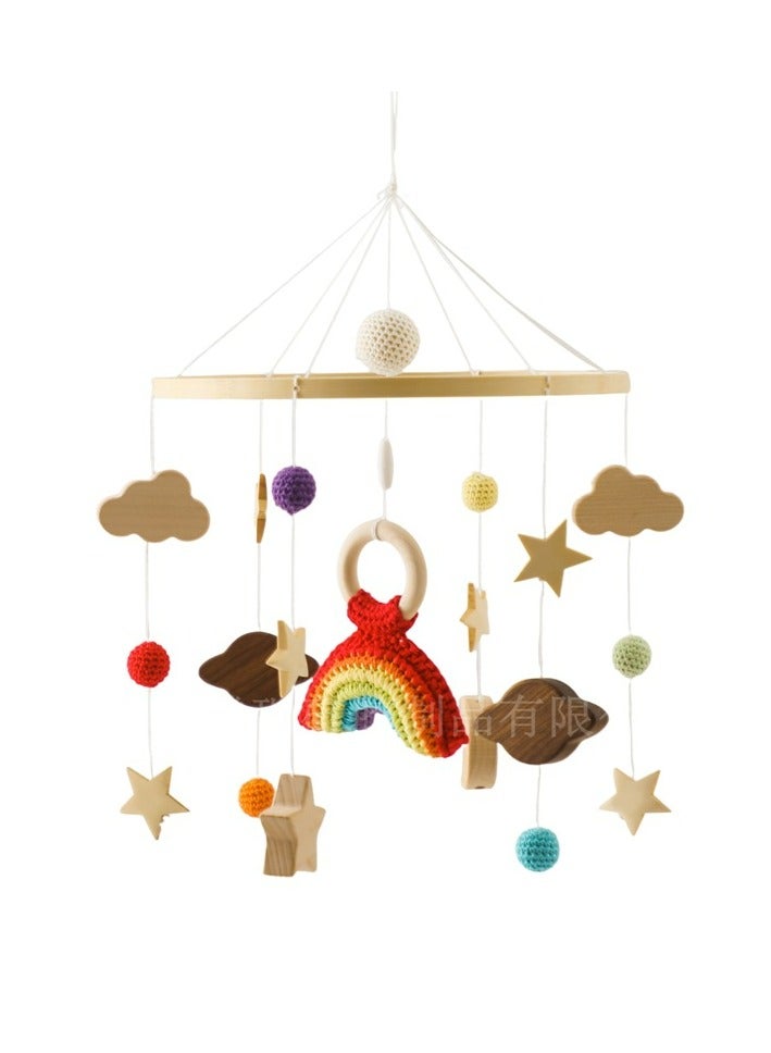Baby Crib for Newborn boys and girls, Bed Decoration, Crib Ringing Bell, Crib Bell,Wooden Crib toy,Soothing emotions and assisting sleep