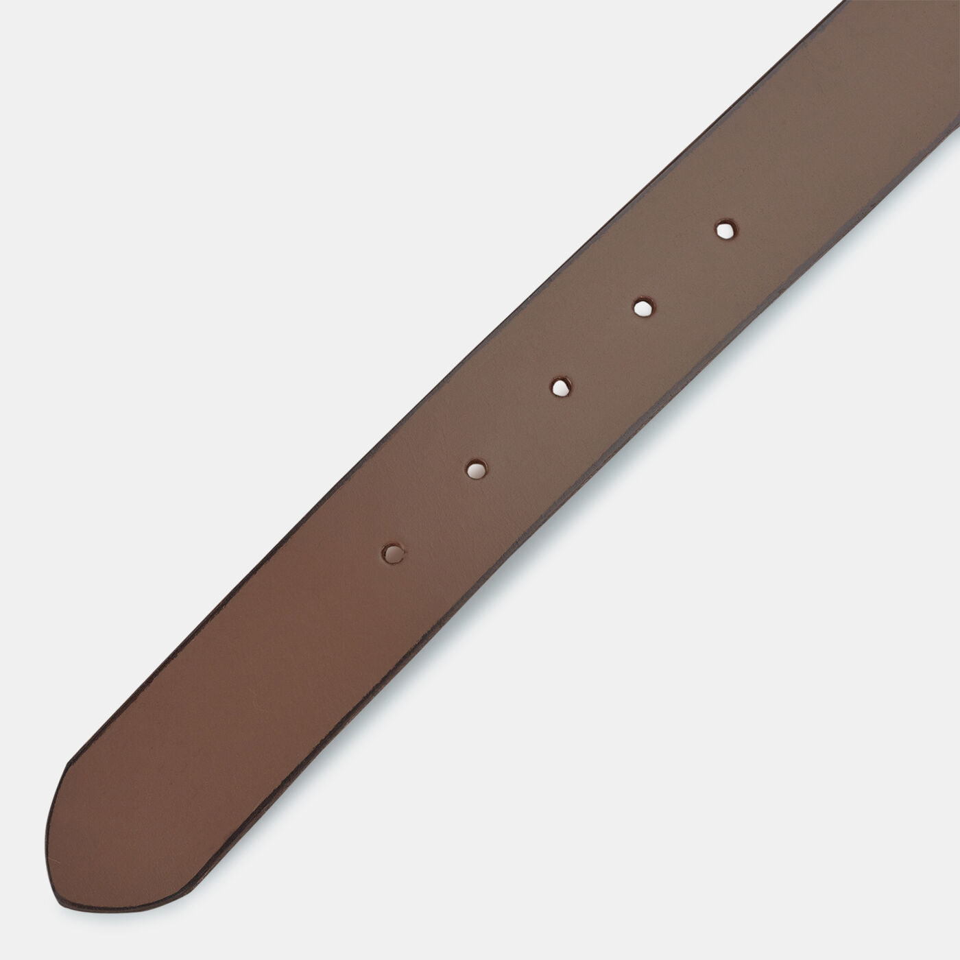 Roller-Buckle Buffalo Leather Belt