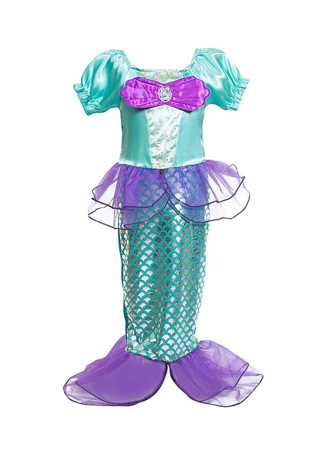 Bowknot Pattern Mermaid Fashion Party Dress Green