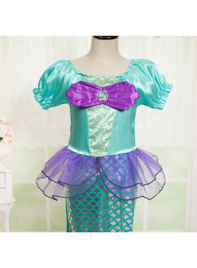 Bowknot Pattern Mermaid Fashion Party Dress Green