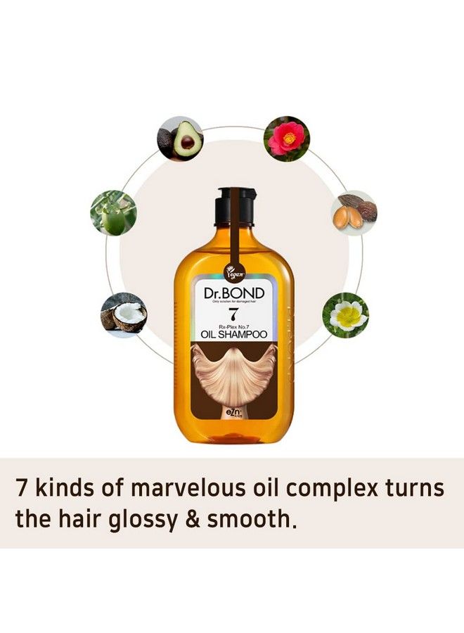 Dr.Bond Oil Shampoo Vegan/Classic Clean/For Damage Hair Type&Textures/Repair Moisturize Grow Healthy Hair / Free Of Sulfates 6 Kinds Of Parabens Silicones 370G