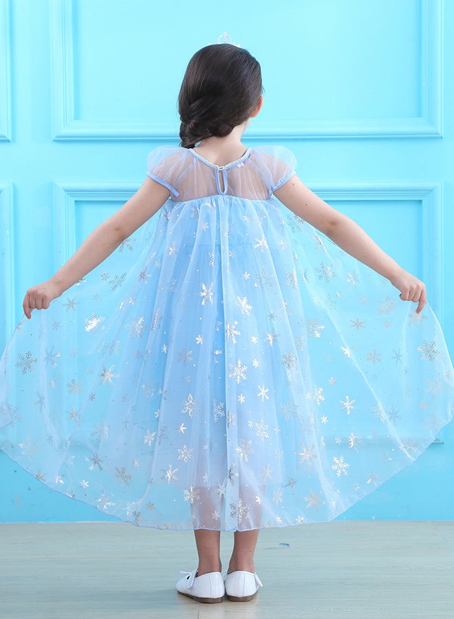 Frozen Princess Sequinsed Dress Blue