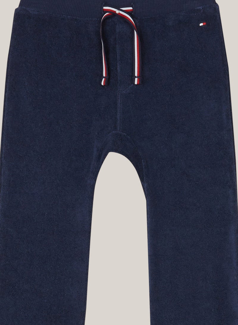 Contrast Pocket Joggers Blue