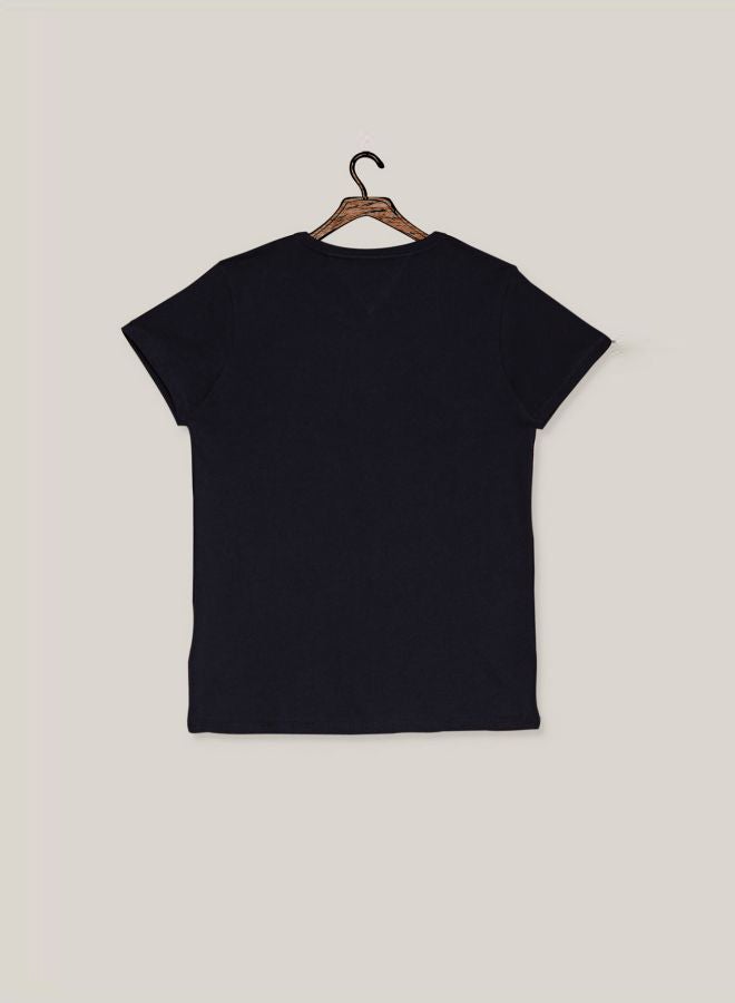 Sleeve T-Shirt Navy Blue