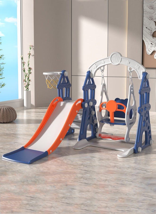 4 In 1 Indoor Toddler Playground Baby Playroom Swing And Slides