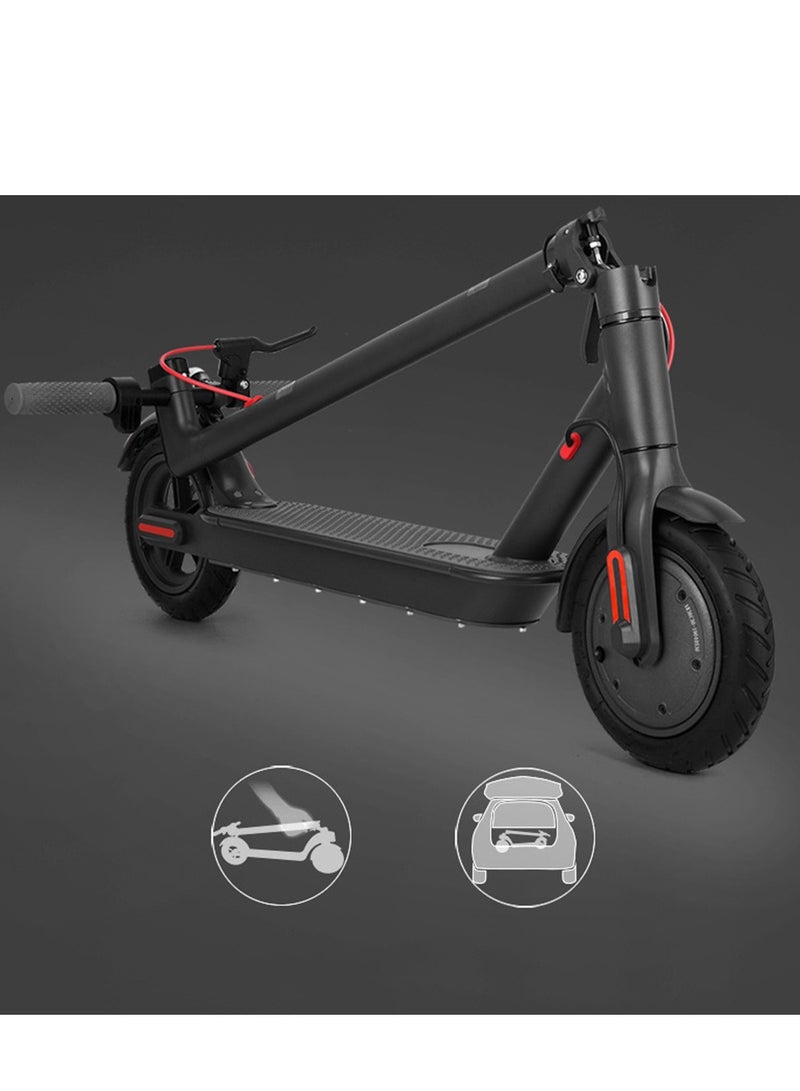 COOLBABY Electric Scooter Adults Foldable Sports Scooter Electric Bike for Adults, 8.5 Inch Tires, Up to 30km Range & 15.5Mph, 350W,Bright Headlight, Double Brake Black