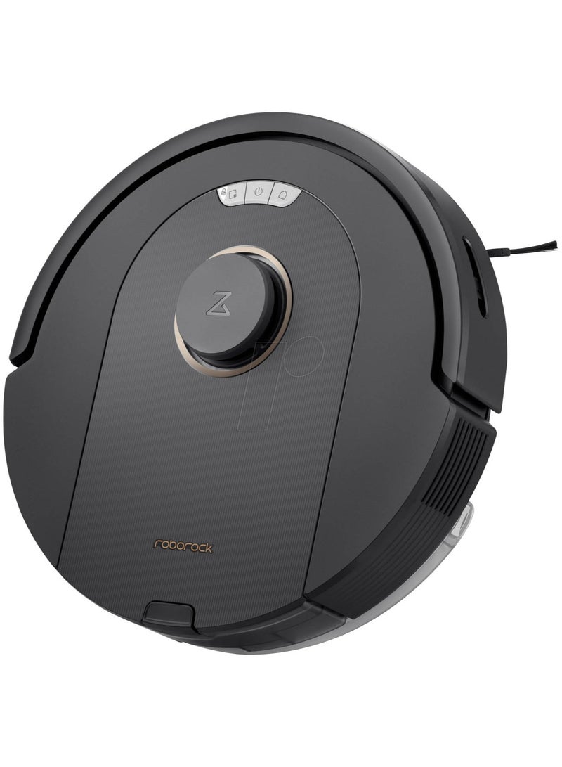 Q5 Pro Robotic Vacuum And Mop Combo, DuoRoller Brush, 5500Pa Suction, LiDAR Navigation, Robotic Vacuum Cleaner With Large Dustbin, 240Min Runtime, Smart No-Go Zone, Perfect For Pet Hair 770 ml 58 W Q50ULE Black