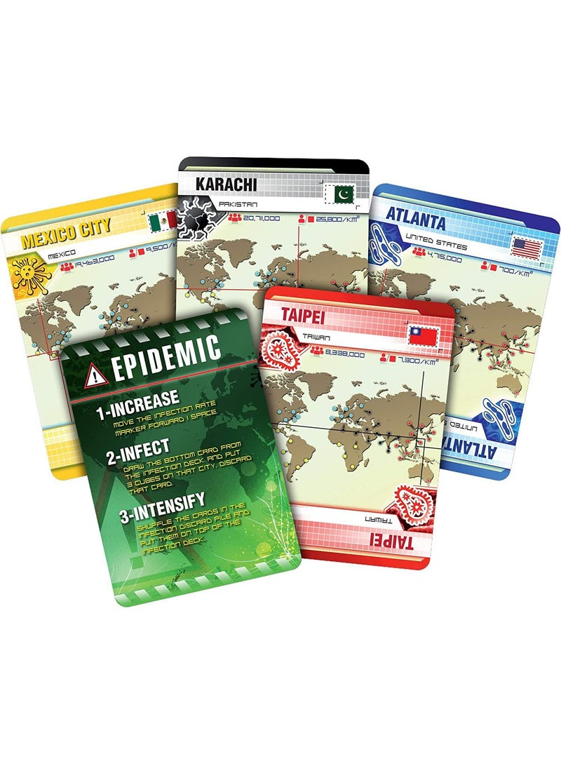 Pandemic Board Game With Game Silicone Pad