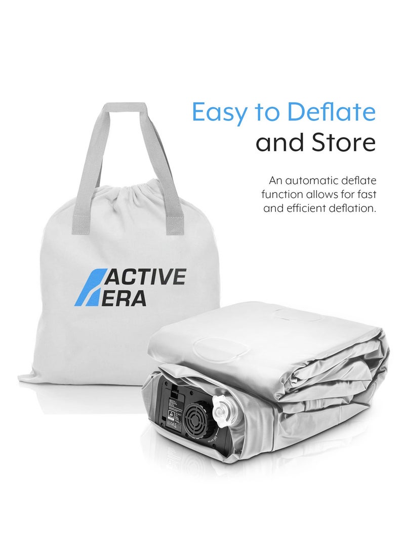 Luxury King Size Inflatable Mattress , Elevated Air with Built,in Pump, Raised Pillow and Structured I,beam Technology, Height 56cm