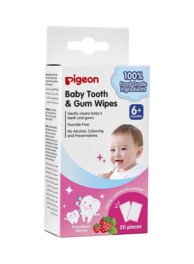 Baby Tooth & Gum Wipes (Strawberry) 6+months