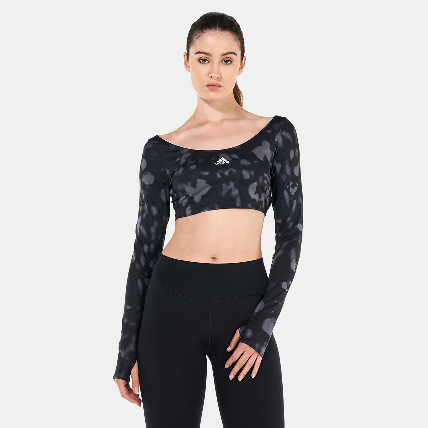 Women's Hyperglam Cut 3-Stripes Crop Top