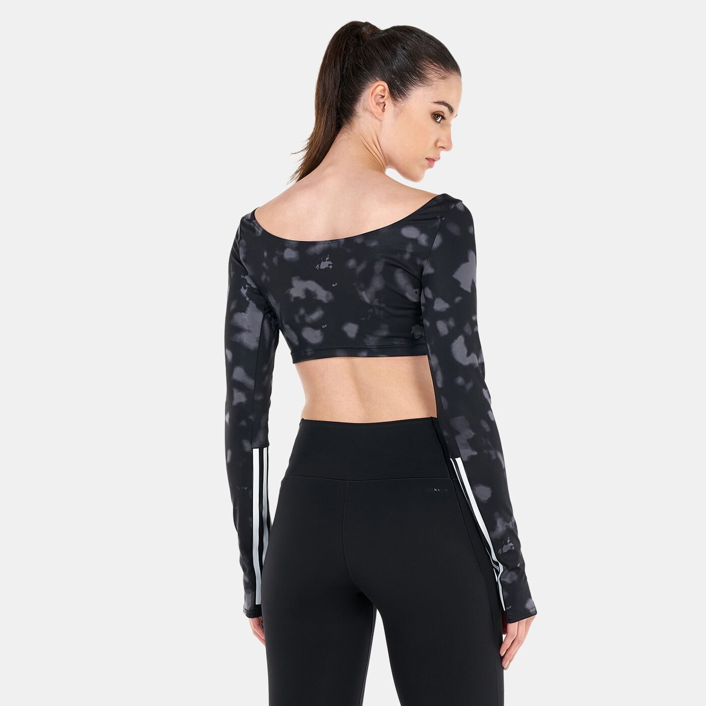 Women's Hyperglam Cut 3-Stripes Crop Top