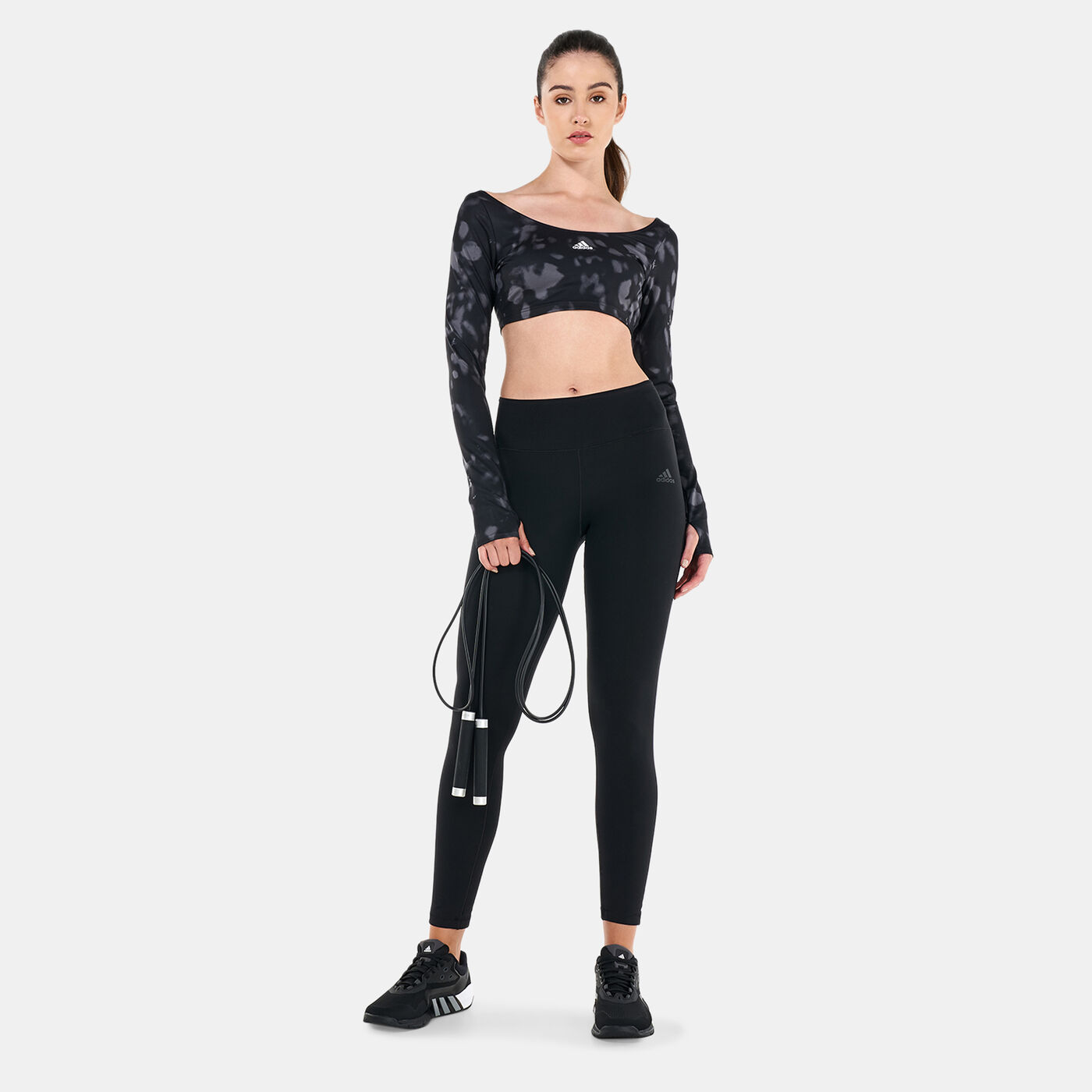 Women's Hyperglam Cut 3-Stripes Crop Top