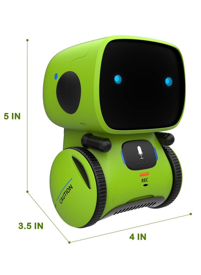 Kids Smart Robot Toys, Children Interactive Intelligent Robot Toys, with Voice Controlled Touch Sensor, Singing, Dancing, Recording, Repeat, Birthday, Gifts for Boys and Girls Ages 3-9 Years