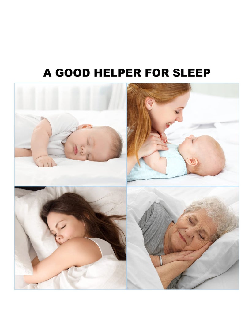 White Noise Machine, Portable Sound Machine, with 8 Soothing Nature Sounds Therapy Portable Sleep Sound Machine, Powerful Battery Endurance 4-7 Days, for Baby, Kids and Adults