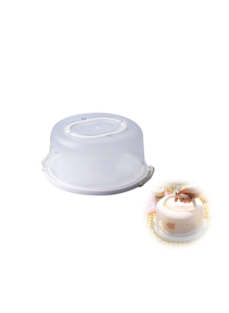 Cake Carrier Stand, 8 Inch Round Holder Storage with Lid and Handle for Transport, Storage Container, Tray Cake Cover Stand, Cupcake Containers Keeper, Kitchen Cooking Box