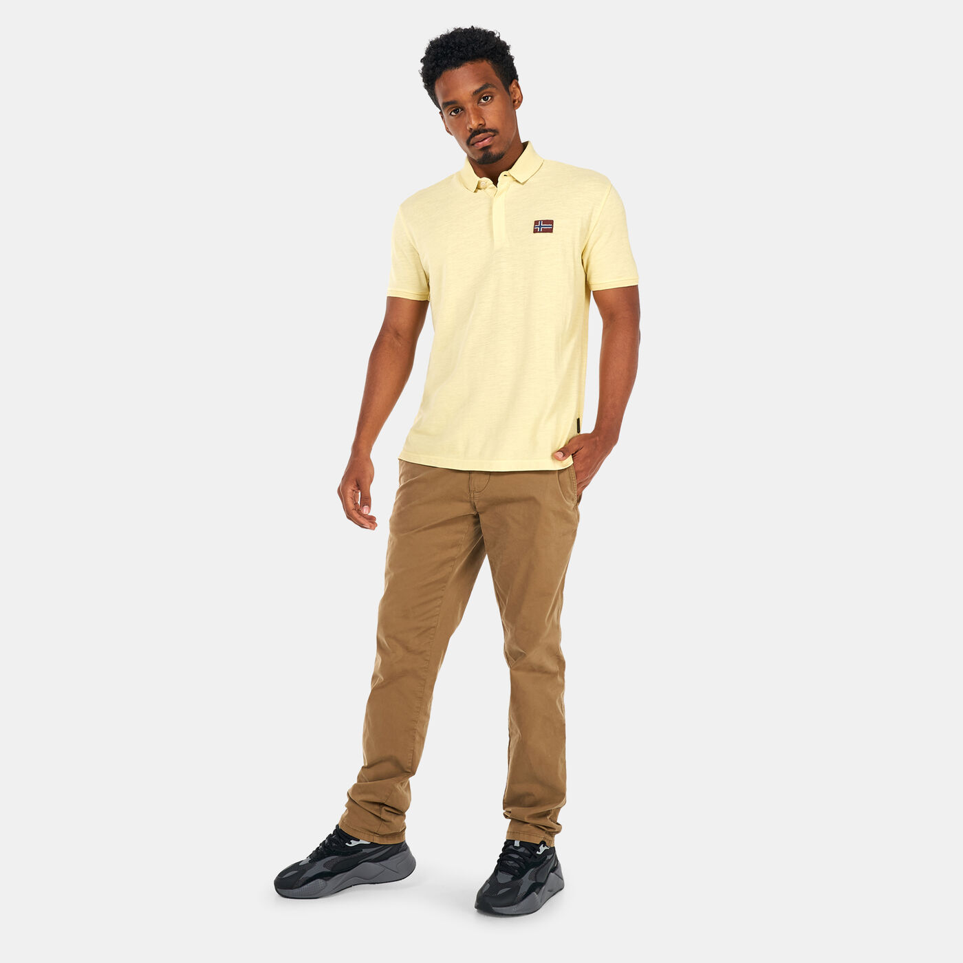 Men's EBEA 1 Yellow Banana Polo Shirt