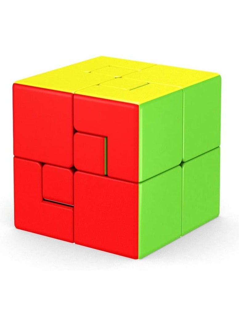 Puppet Speed Cube SYOSI 3x3 Bandage Magic Cube, Brain Teaser Puzzle Toys Limited Rotation Creative New Cube Version 2