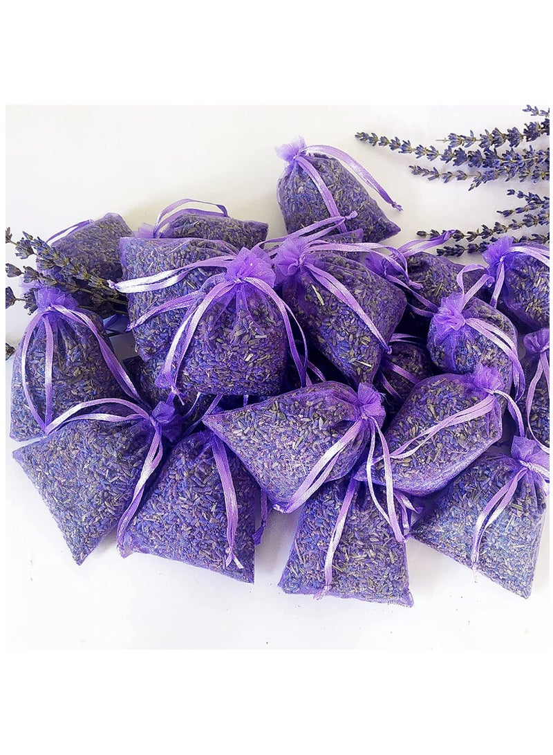 5A Lavender Sachet 10g 10pcs Natural Lavender Dried Flower Bag Scent Sachet Drawer Freshener Premium Grade Dried Lavender Deodorizer Freshener for Drawers and Closets Home Car Fragrance Product