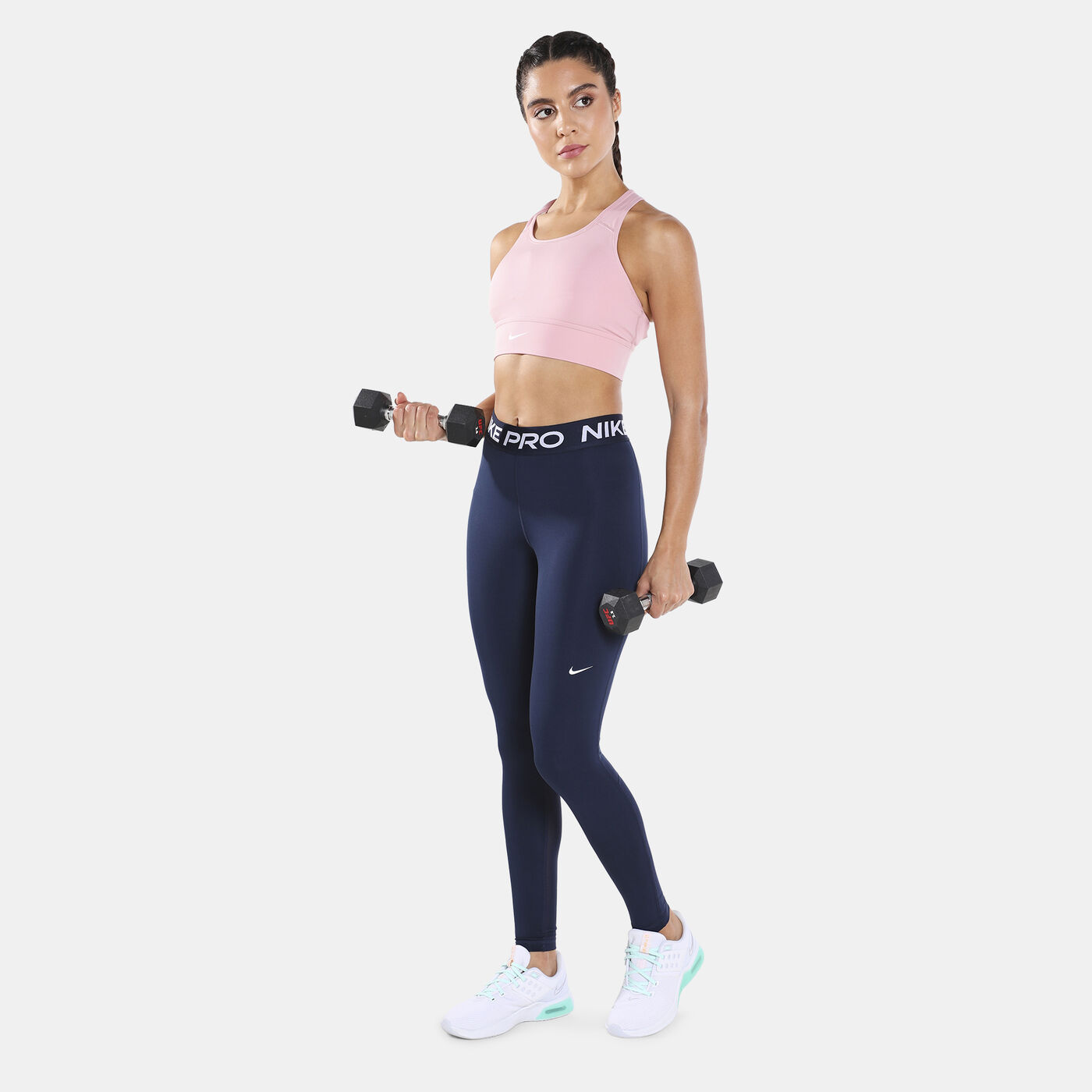 Women's Pro Mid-Rise Mesh-Panelled Leggings