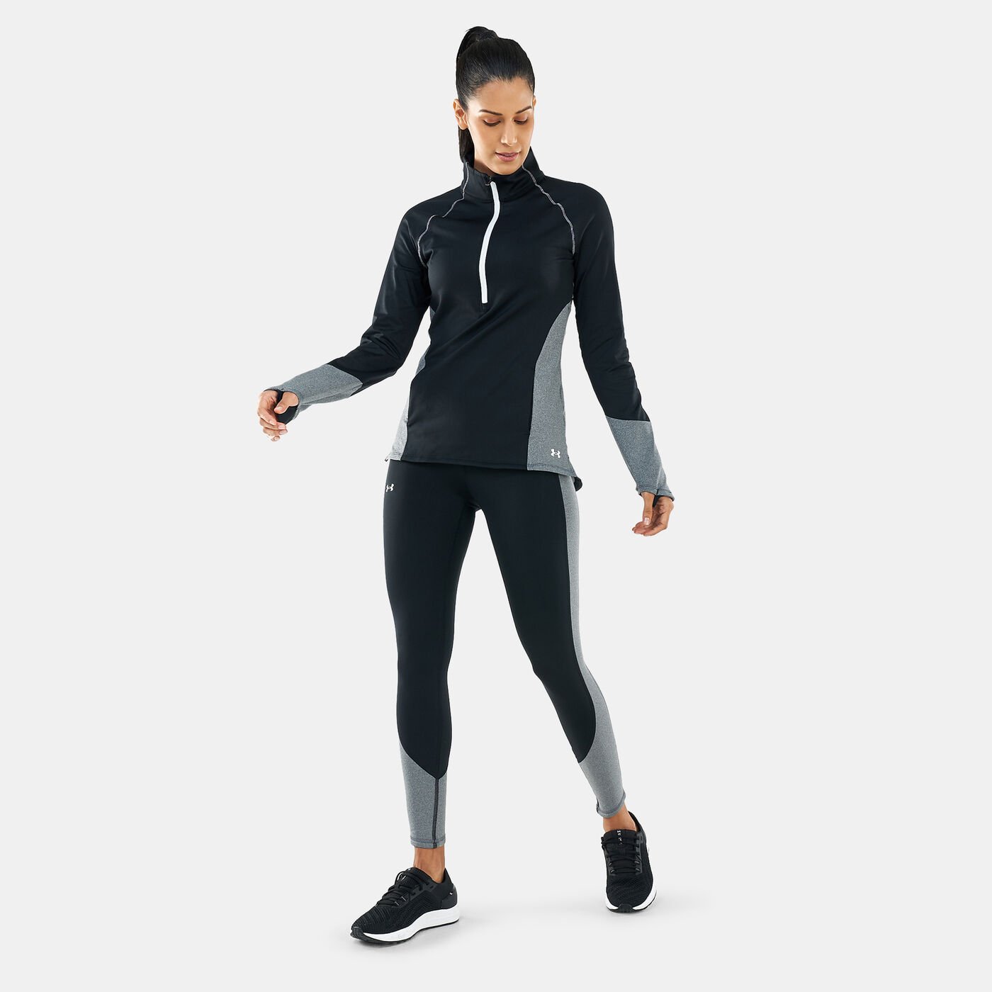 Women's ColdGear® No-Slip Waistband Blocked Ankle Leggings